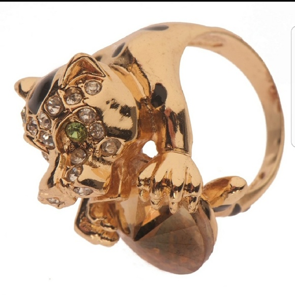 T&J Designs Jewelry - Leapord Swarovski statement ring T&J Designs Jewelry - Leapord Swarovski statement ring